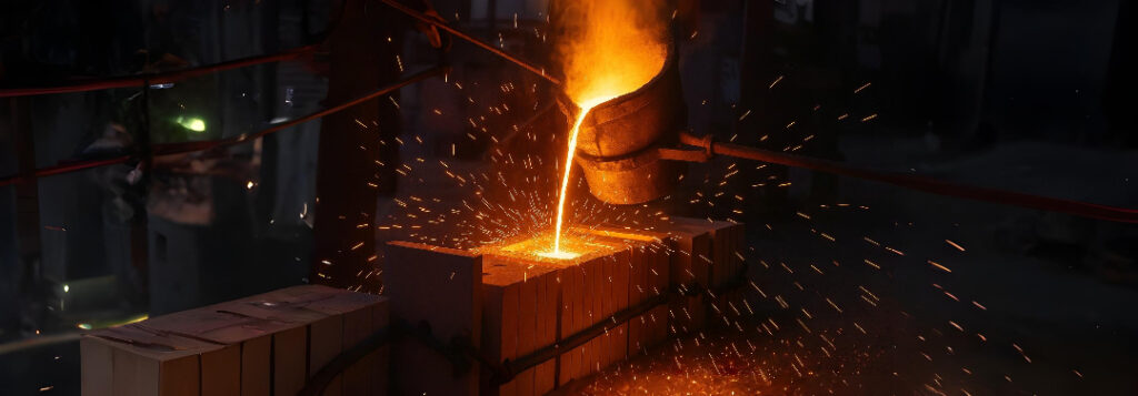 Image of a die casting process